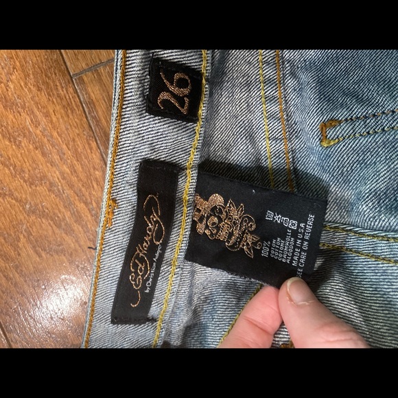 ❌SOLD❌Y2K Ed Hardy Love Kills Jeans - size 26 - Picture 4 of 9